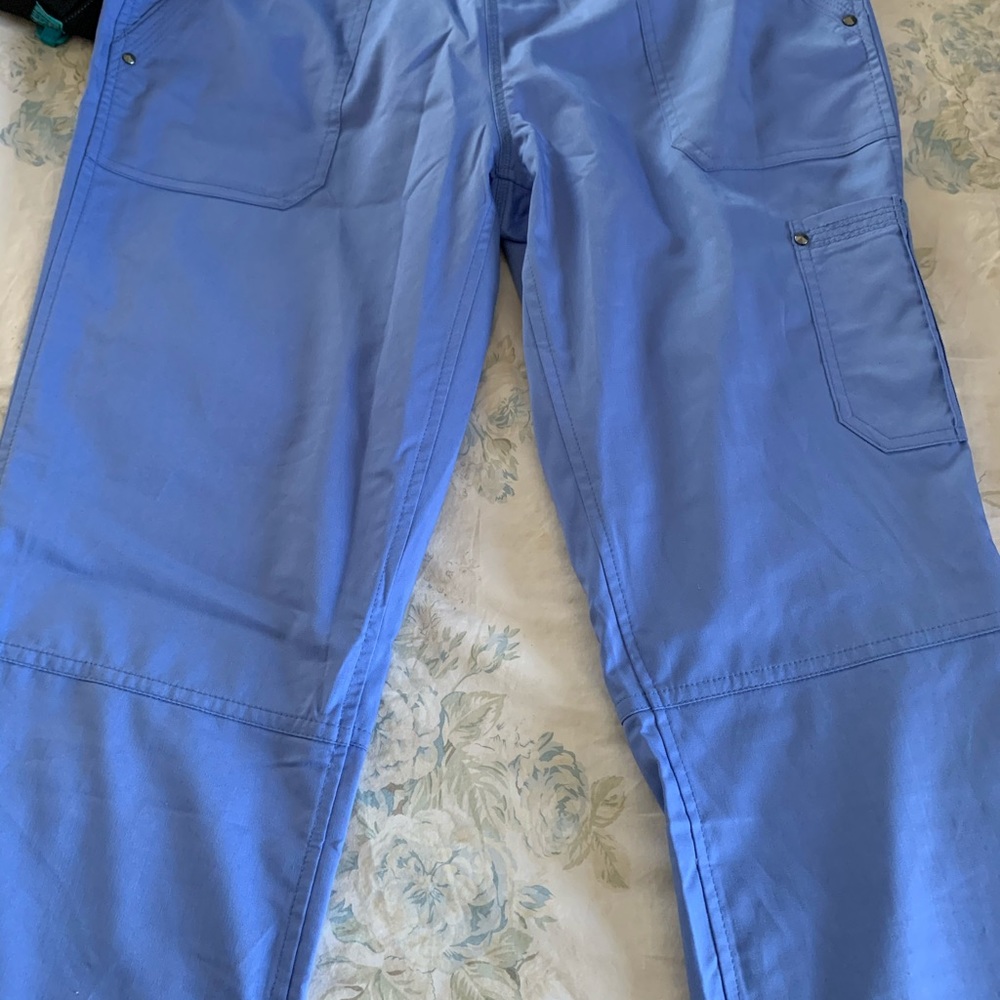 Light Blue Yoga Scrubs